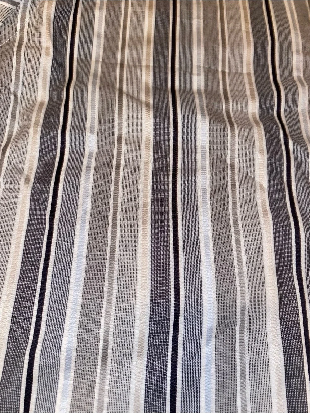 Perry Ellis Striped Panel in Light Gray and Steel Blue